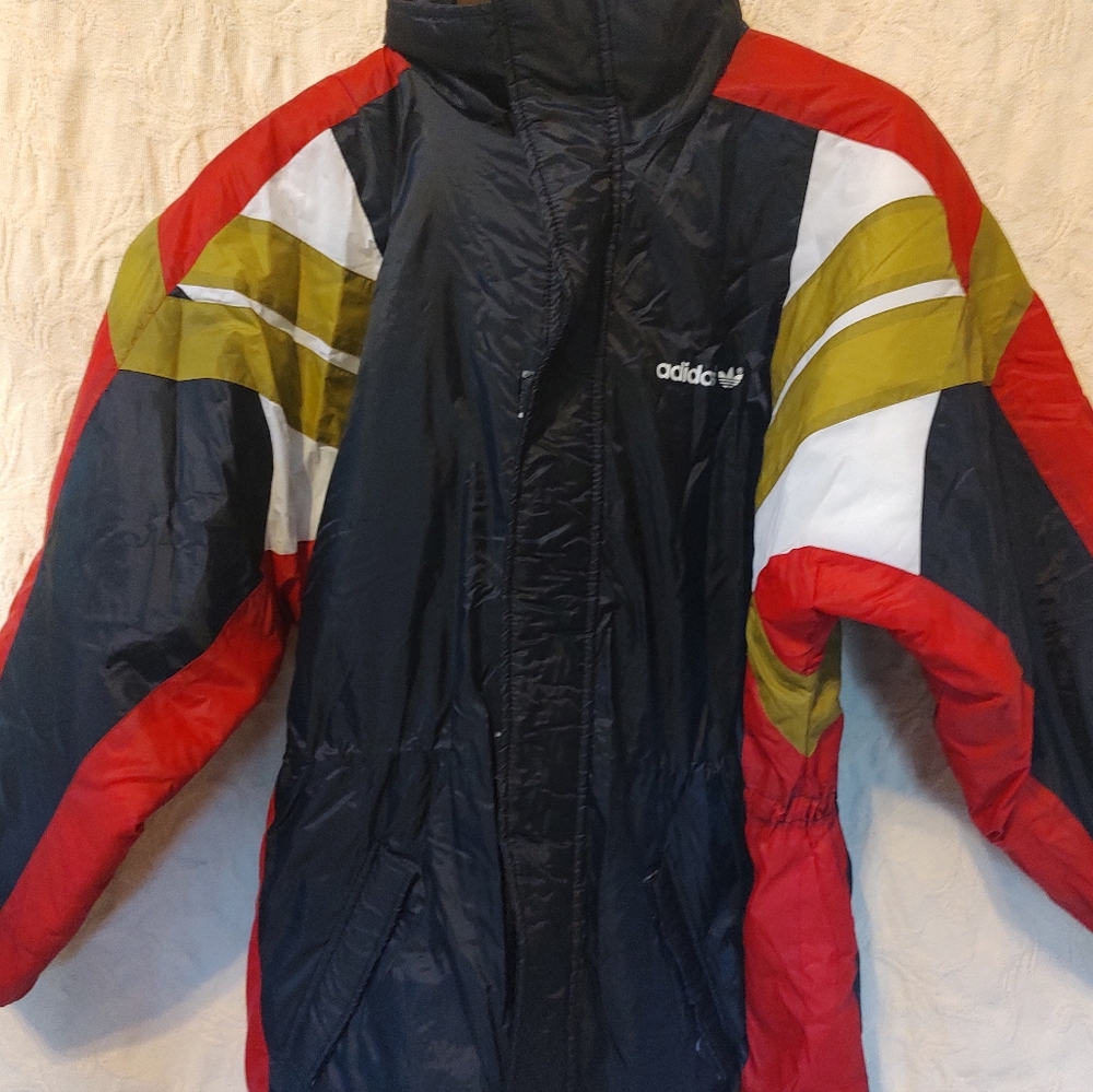 Adidas Men's Red, Black, and White Winter Performance Jacket Size Medium